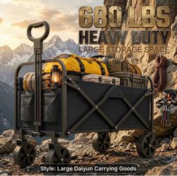 Brand New Black 680 LB XXL Wagon with 360 degree all terrain tires