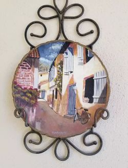 handpainted commode with 3doors and one drawer