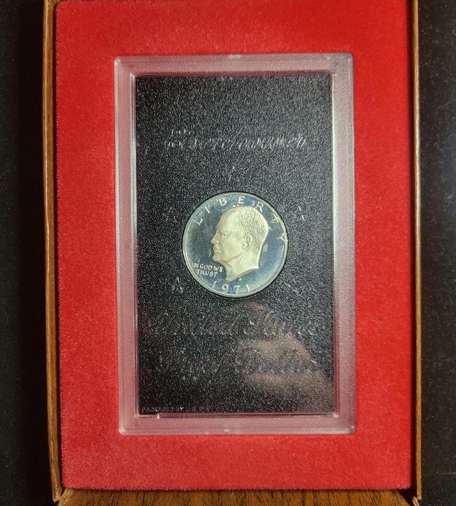 1971 United States Mint Blue toned Eisenhower