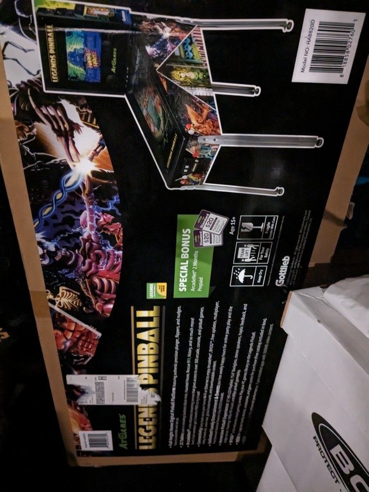 AtGames Legends Pinball Cabinet New In Box $800