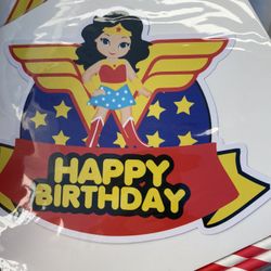  Wonder Woman Cake Topper 