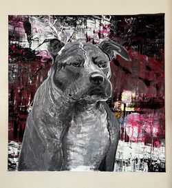 Giant 4ft dog Painting!