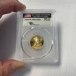 1/4 Oz $10 Gold Eagle PCGS 70