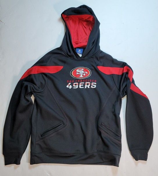 San Francisco 49ers Reebok On Field Hooded Sweatshirt Size Medium
