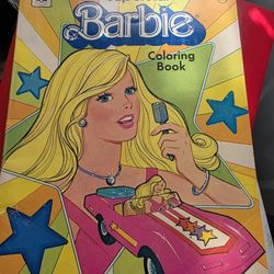 vintage Superstar Barbie coloring book from 1977.