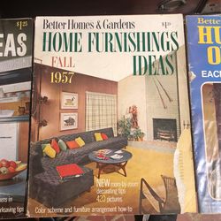 3 Mid-Century Better Homes & Gardens Magazines