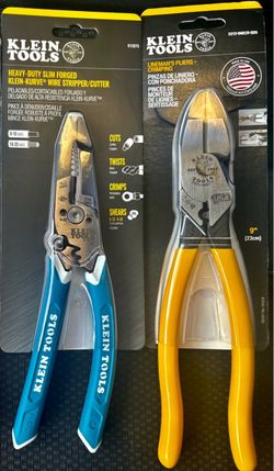 Klein Tools Wire Stripper and Lineman's Pliers Set