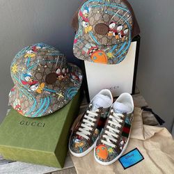 Gucci Men’s New Ace Donald Duck Sneakers