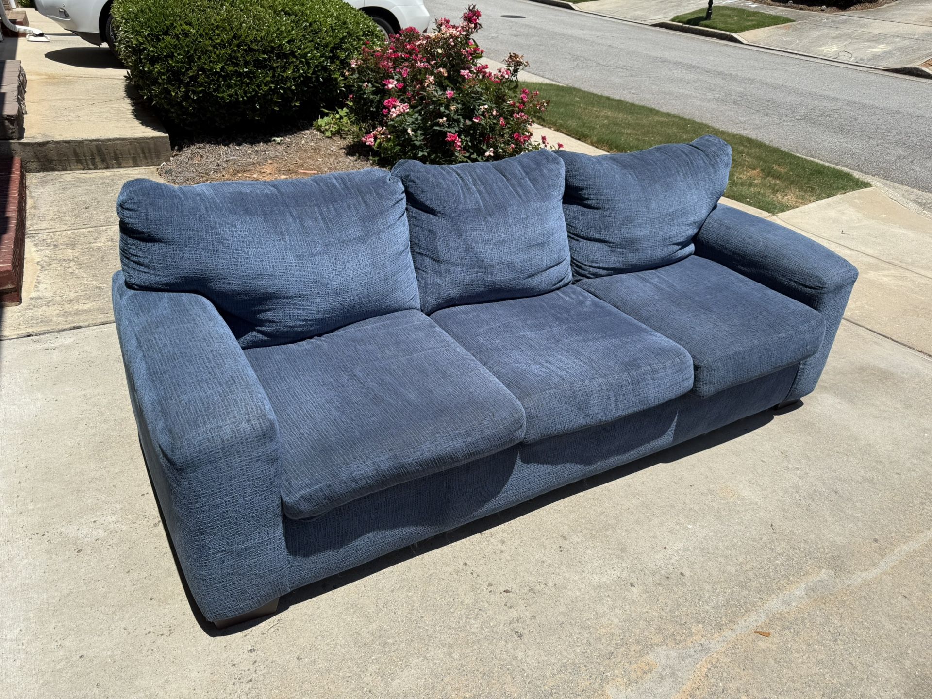 Blue Sofa & Loveseat Set β $200 (Both Pieces!)