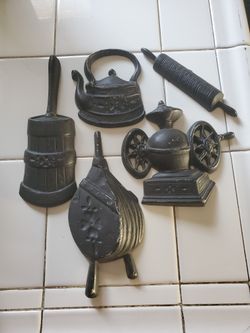 Black Cast Iron Wall Hanging Decoration 