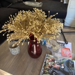 Neiman Marcus Gold Crystal Beaded Decorative Stem Branches