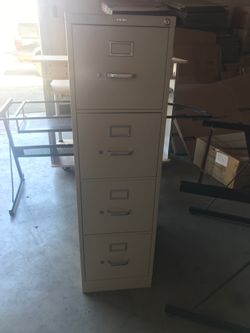 Metal 4 Drawer File Cabinet