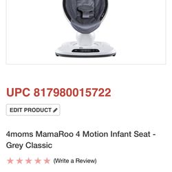 MamaRoo 4moms 4 Motion Infant Seat Grey Classic 