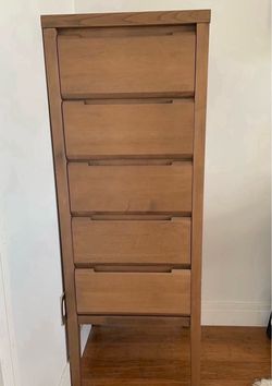 Baronet tall solid wood chest