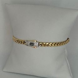 Monaco  bracelet Cuban Gold 10k 5mm 