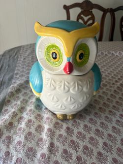 Owl cookie jar