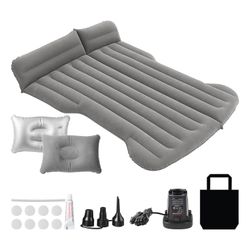 DTNESS Camping Mattress For Tesla Model Y, 2024 Upgrade Soft Flocking Self-Inflating Portable Camping Air Bed Cushion, Comfort Car Sleeping Mat With W
