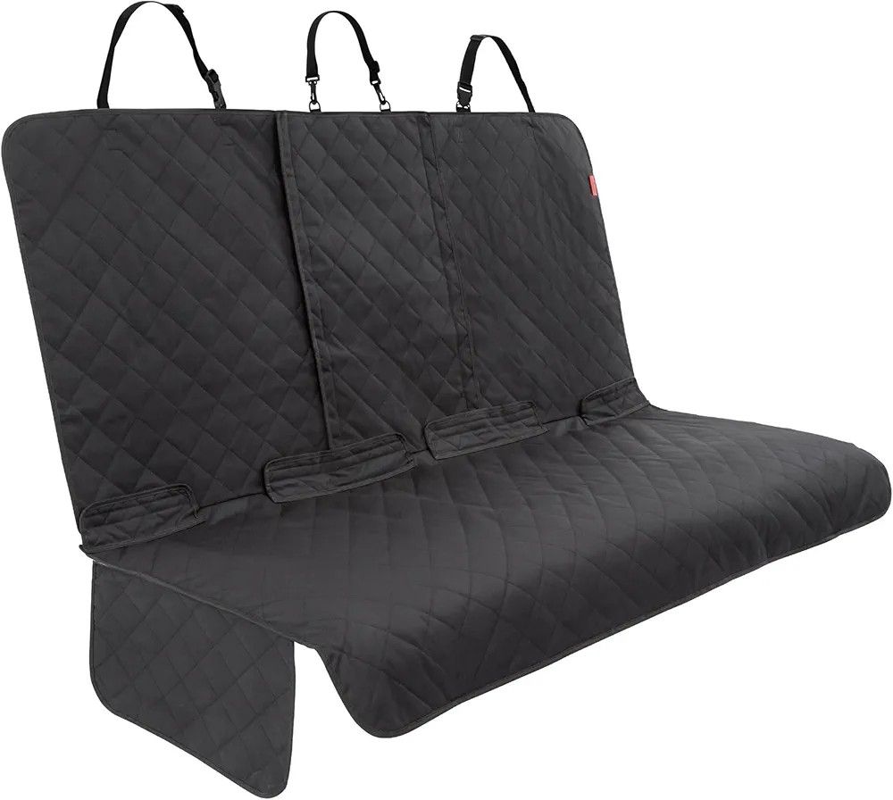 Lusso Gear Dog Car Seat Cover for Back Seat - 100% Waterproof - Full Protection from Mud, Scratches, Shedding - Non-Slip Rear Seat Protector for Dogs