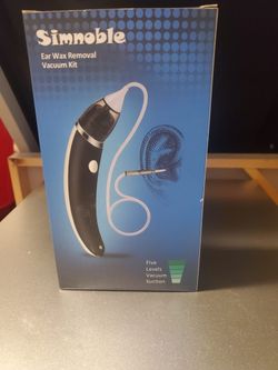 Simnoble Ear Wax Removal Vacuum Kit New in Box