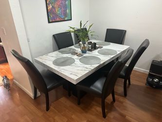 Marble Table and Chairs