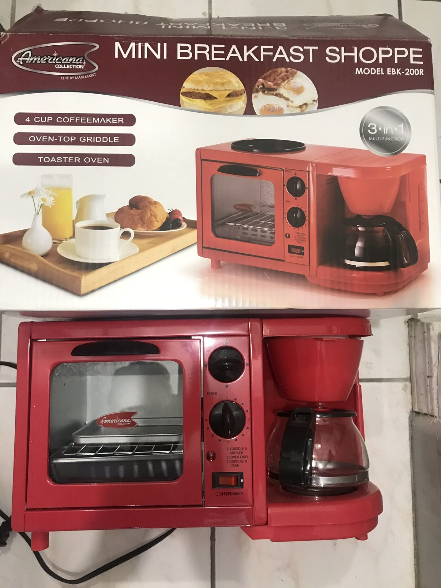 All in one toaster coffee maker mini breakfast