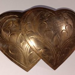 Vintage 1970's Brass Brooch