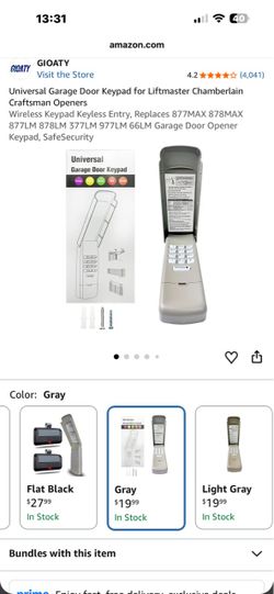GIOATY G940EV-P2 Universal Garage Door Keypad