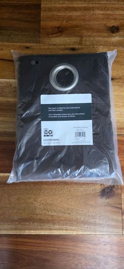 NWT LITCHTENBERG-CURTAIN PANEL DARK BROWN  54"x84"
