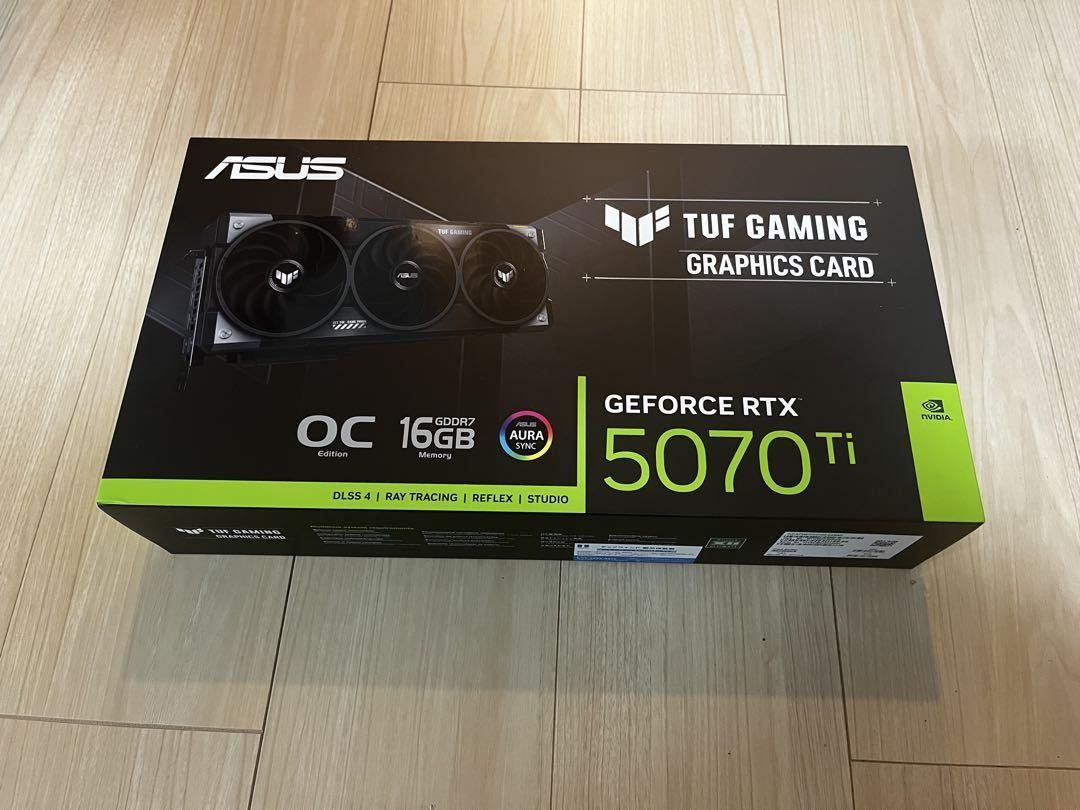 ASUS TUF Gaming GeForce RTX 5070 Ti 16GB. 