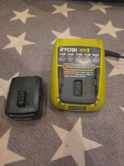 Ryobi 12V Battery Charger with Battery