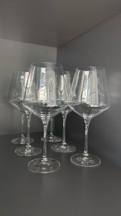 6pc wine glass set
