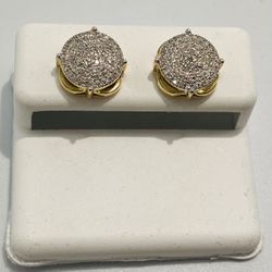 Gold With Diamonds Earrings 0.32CTW