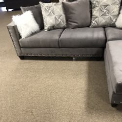 Beautiful Grey Living Room Sectional !