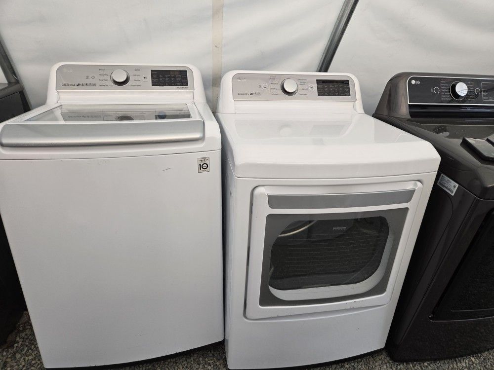 Lg Washer And Dryer Set Electric Topload