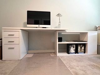Office Desk With Shelving Unit