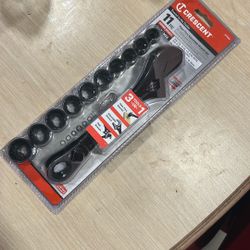 Crescent 11 Pcs Pass Thru Adjustable Wrench Set