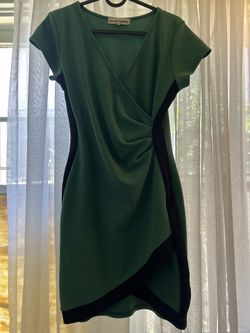 Green work dress