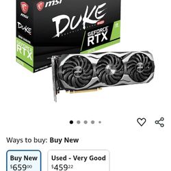 RTX 2070 Duke 8gb OC