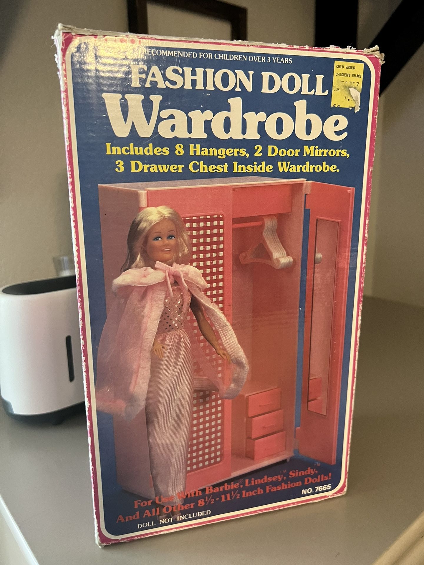 Vintage Arco Doll Wardrobe With Barbie / Ken Clothes