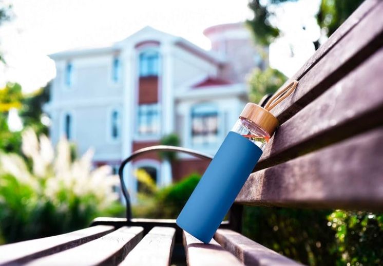 Glass Water Bottle