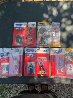 Starting Lineup NBA Figures Lot of 5