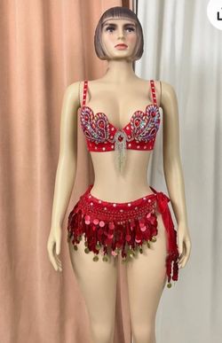 BRAND NEW rave / carnival outfit bra and skirt set