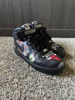 Supreme x NBA x Nike Air Force 1 Mid 07 Black’ 2018