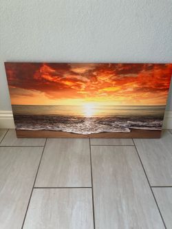 Sunset beach picture