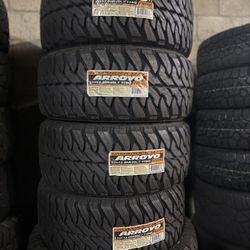 New Set Of (4) 33x12.50R20 Arroyo MT Tires For Sale