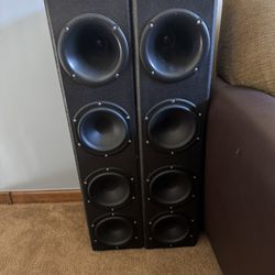 Pair Of Speaker Towers. Work Perfect