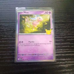 Pokemon Mew 65/128 30th Anniversary Set