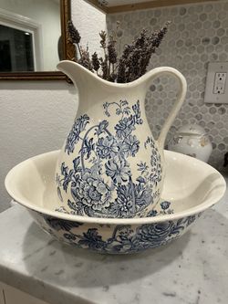 Victorian Wash Basin / Pitcher