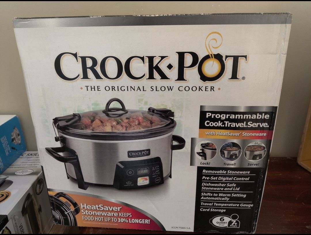 SCCPCTS605-S-A - Crock-Pot® 6-Quart Cook & Carry™ Digital Slow Cooker with Heat-Saver™