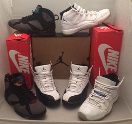 Jordan retros 7 11 12 taxi Colombia legend blue black white